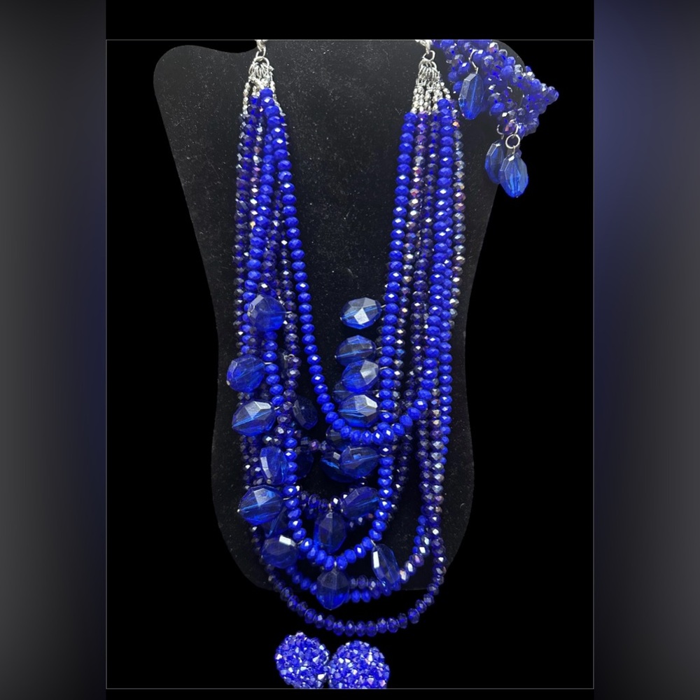 Sassy Jones Blue Malia Necklace, Bracelet & Earrings